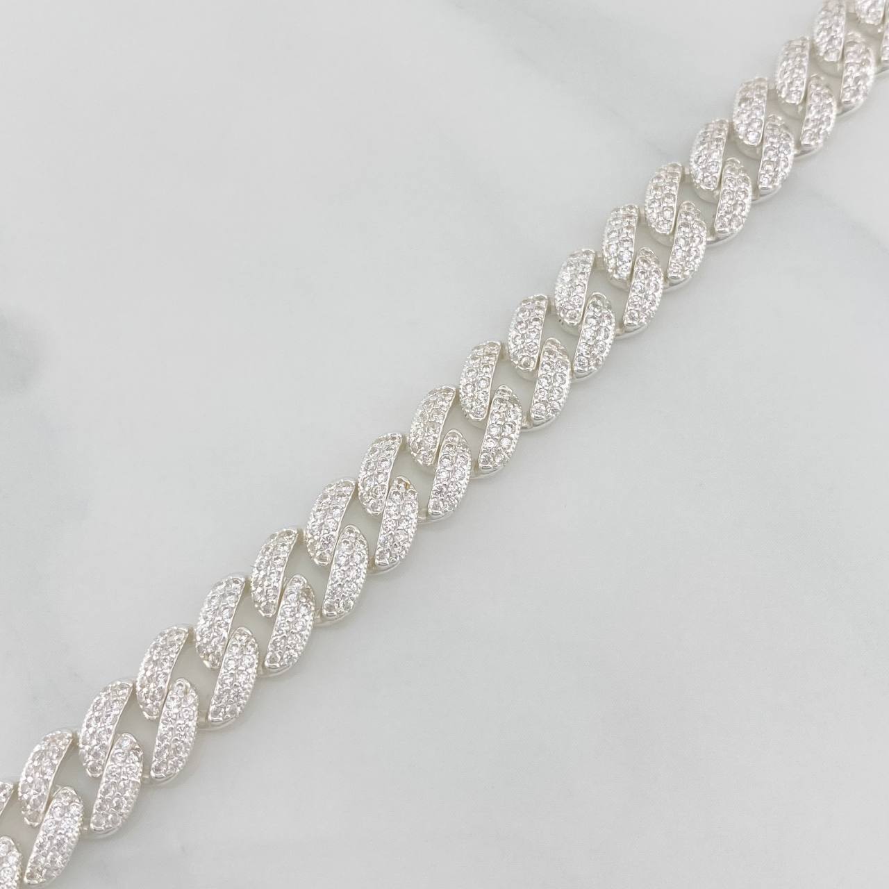 Pulso Cubana 16.7g / 18cm / 8.27mm Plata 925