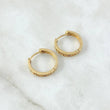 Candongas Rusticas Tornillo 4.15gr / 1.7cm / Circones Blancos Oro Amarillo 18K ©