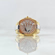 Anillo Correa Corona 6.9gr / T9 1/2 / Tres Oros 18K ©