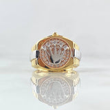 Anillo Correa Corona 6.9gr / T9 1/2 / Tres Oros 18K ©