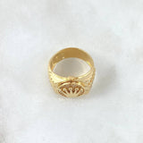Anillo Correa Corona RX  6.6gr / T6 3/4 / Circones Blancos Oro Amarillo 18K ©