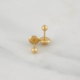 Topos Bola Lisa 0.45 g / 3 mm Oro Amarillo 18K
