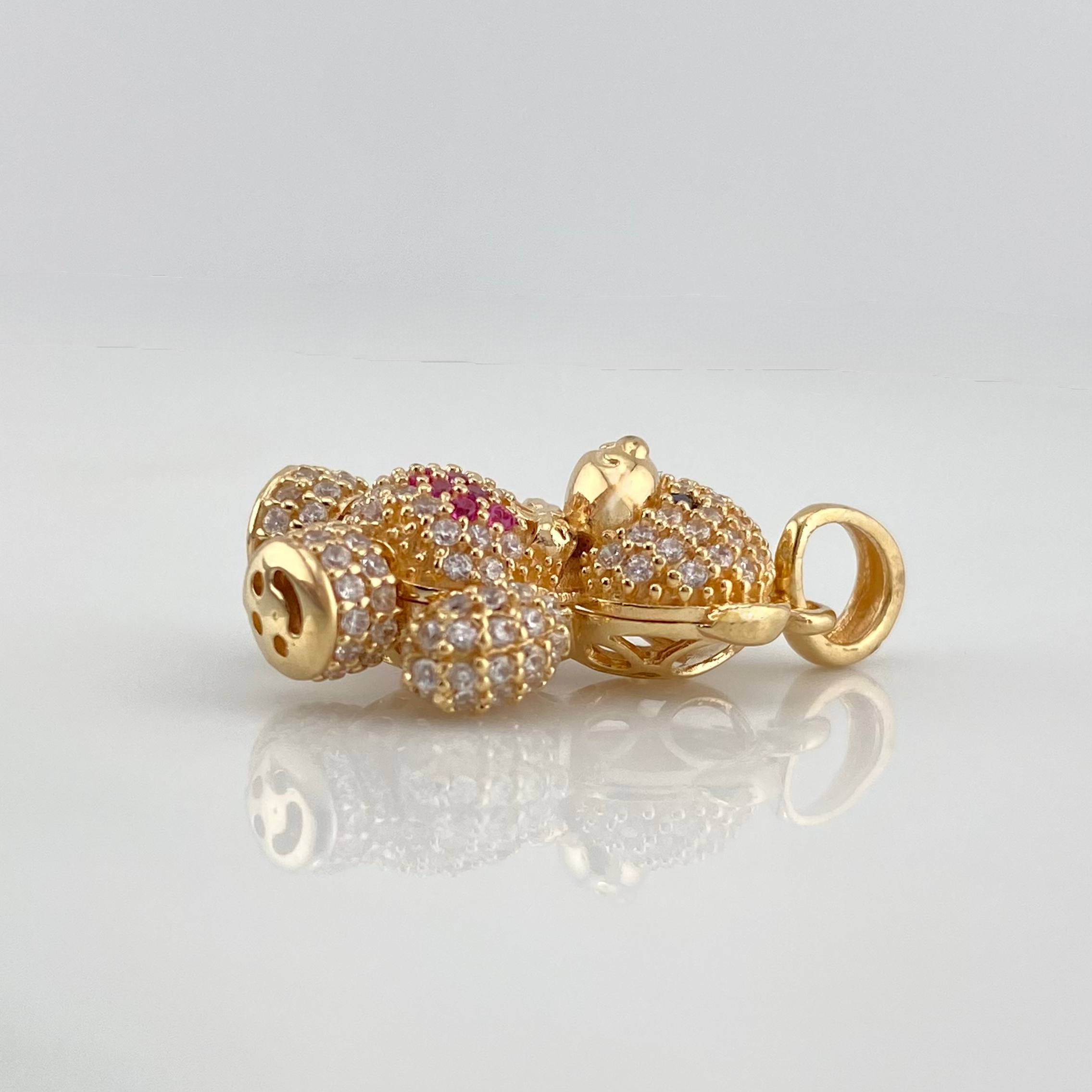 Dije Oso Articulado 4.45 g / 2.5 cm Oro Amarillo 18K