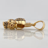 Dije Conejo Sonriente 5.9 g / 3.5 cm Dos Oros Amarillo Blanco 18K