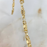 Pulso Rustico Escamado 4.4gr / 21cm / 4mm Oro Amarillo ©