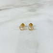 Topos Silueta Corazon 0.8gr / Circones Blancos Oro Amarillo ©