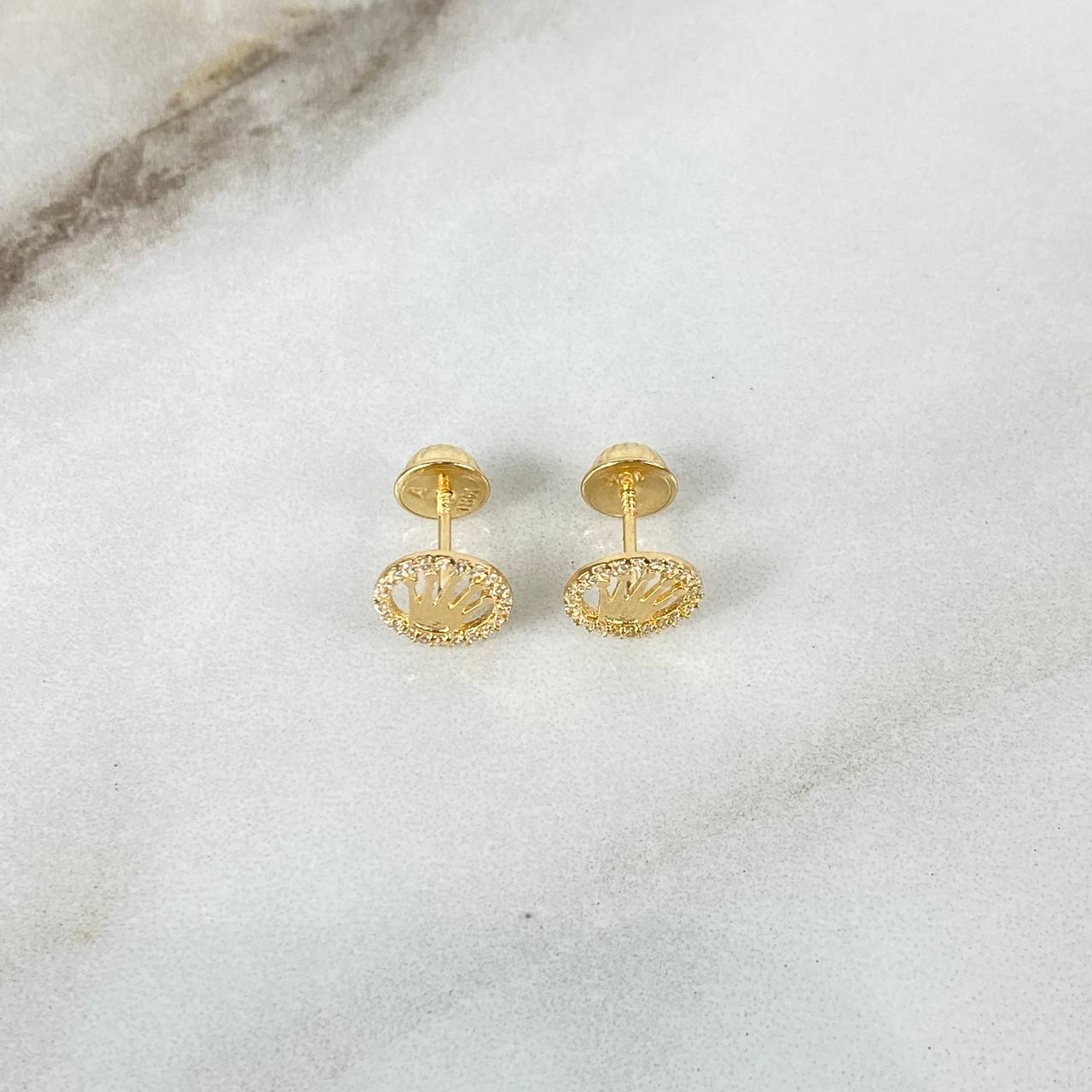 Topos Corona RX 1.05gr / Circones Blancos Oro Amarillo ©