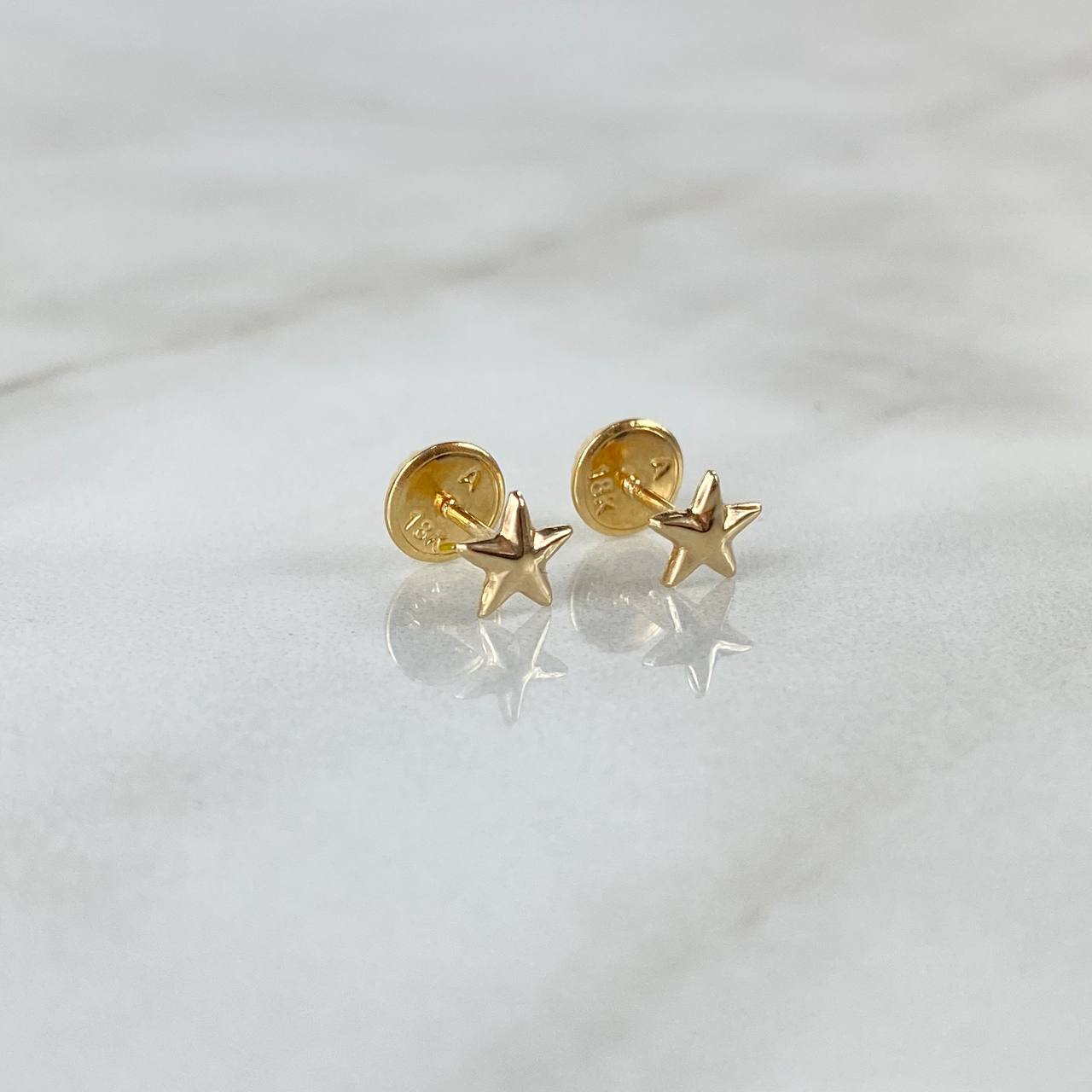 Topos Estrella 0.55gr / Oro Amarillo &