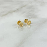 Topos Corona RX 0.85gr / Circones Blancos Oro Amarillo ©