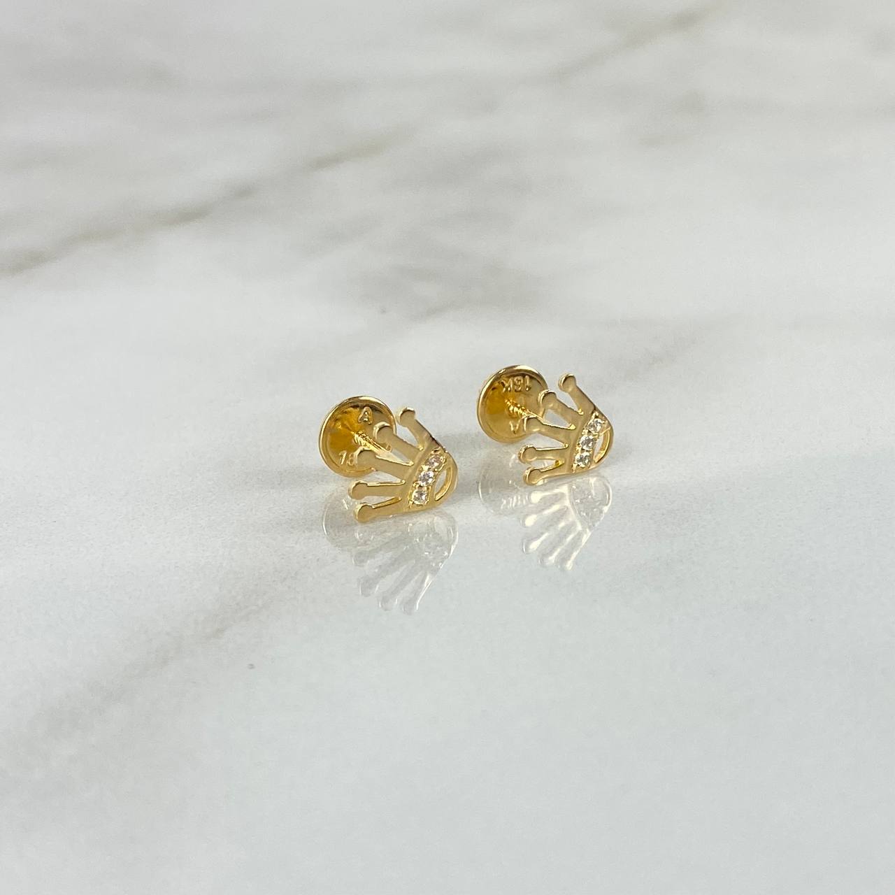 Topos Corona RX 0.7gr / Circones Blancos Oro Amarillo ©