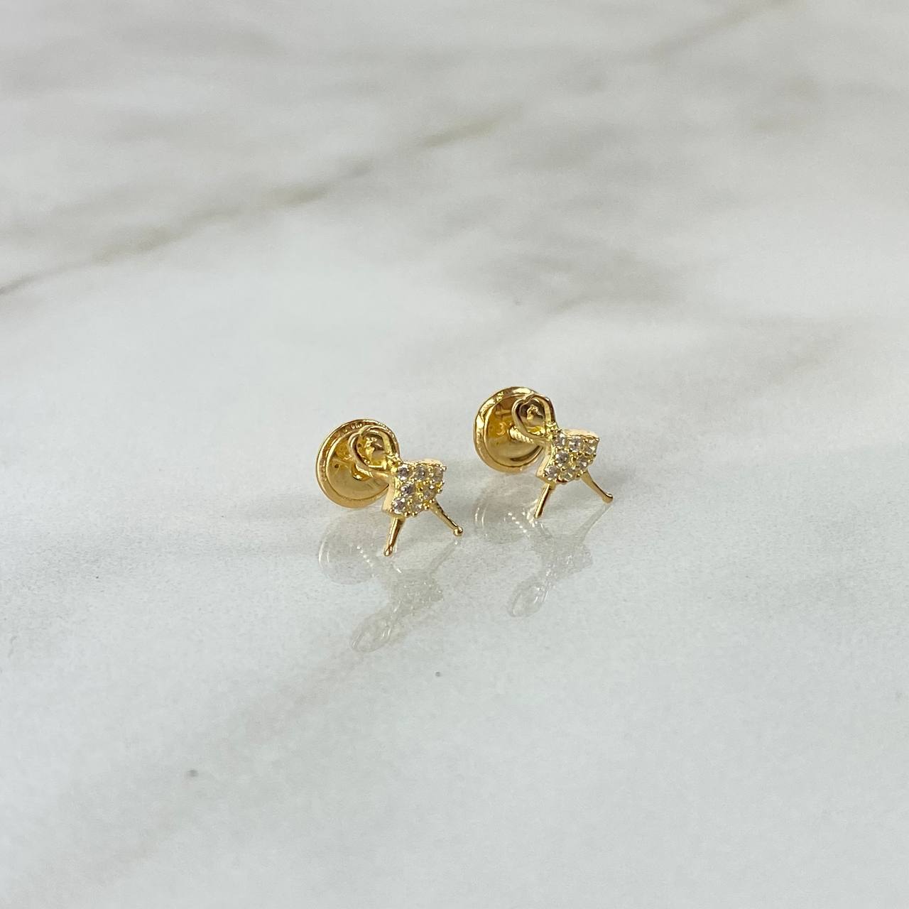 Topos Bailarina 0.75gr / Circones Blancos Oro Amarillo ©