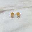 Topos Corazon Circon 0.8gr / Lila Circones Blancos Oro Amarillo ©
