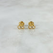 Topos Tres Aros 0.65gr / Circon Blanco Oro Amarillo ©