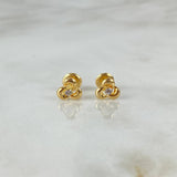 Topos Helice 0.65gr / Circon Blanco Oro Amarillo ©