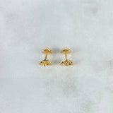 Topos Helice 0.65gr / Circon Blanco Oro Amarillo ©