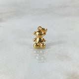 Dije Oso Sin Rostro 2.1gr / 1.8cm / Oro Amarillo Nac.Esp