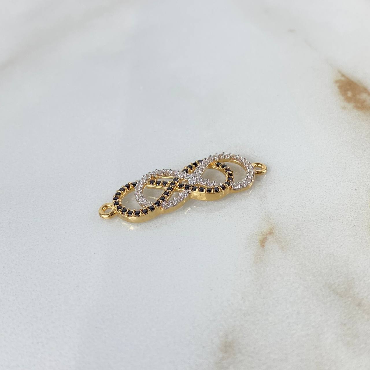 Herraje Infinitos 2gr / 3.2cm / Circones Blancos Negros Oro Amarillo ©