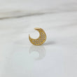 Herraje Media Luna 1.1gr / 1cm / Circones Blancos Oro Amarillo ©