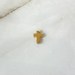 Herraje Cruz 0.8gr / 0.7cm / Oro Amarillo ©