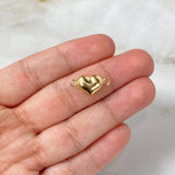 Herraje Corazón 0.35gr / 1.6cm / Troquelado Oro Amarillo