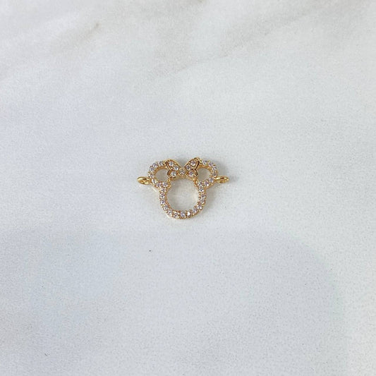 Herraje Mini Silueta 1.05gr / 1.7cm / Circones Blancos Oro Amarillo ©
