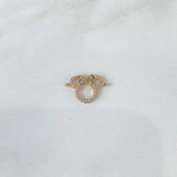 Herraje Mini Silueta 1.05gr / 1.7cm / Circones Blancos Oro Amarillo ©