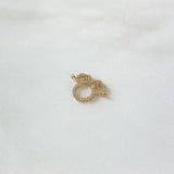 Herraje Mini Silueta 1.05gr / 1.7cm / Circones Blancos Oro Amarillo ©