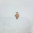 Herraje Mano Hamsa 0.65gr / 1.5cm / Circones Blancos Oro Blanco ©