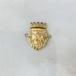Herraje Rey Leon 6.3gr / 2.3cm / Circones Negros Oro Amarillo Nac.Esp ©