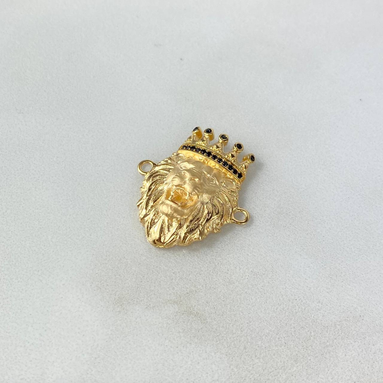 Herraje Rey Leon 6.3gr / 2.3cm / Circones Negros Oro Amarillo Nac.Esp ©