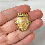 Herraje Rey Leon 6.3gr / 2.3cm / Circones Negros Oro Amarillo Nac.Esp ©