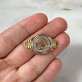 Herraje Cinturon Corona RX 3.6gr / 2.8cm / Circones Blancos Tres Oros Nac.Esp ©