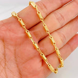 Cadena Rustica Tribal 13.8g / 65cm / 3.65mm Oro Amarillo 18K