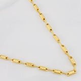 Cadena Rustica Tribal 13.8g / 65cm / 3.65mm Oro Amarillo 18K