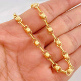 Cadena Rustica Burbuja 14.35g / 60cm / 4.38mm Oro Amarillo 18K