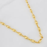 Cadena Rustica Burbuja 14.35g / 60cm / 4.38mm Oro Amarillo 18K
