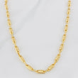 Cadena Rustica Barril Rayado 14.5g / 60cm / 3.6mm Oro Amarillo 18K