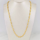 Cadena Rustica Cilindro 13.3g / 60cm / 3.87mm Oro Amarillo 18K