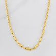 Cadena Rustica Cilindro 13.3g / 60cm / 3.87mm Oro Amarillo 18K