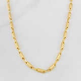 Cadena Rustica Cilindro 13.3g / 60cm / 3.87mm Oro Amarillo 18K