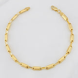 Pulso Rustico Cilindro 4.9g / 20cm / 3.77mm Oro Amarillo 18K