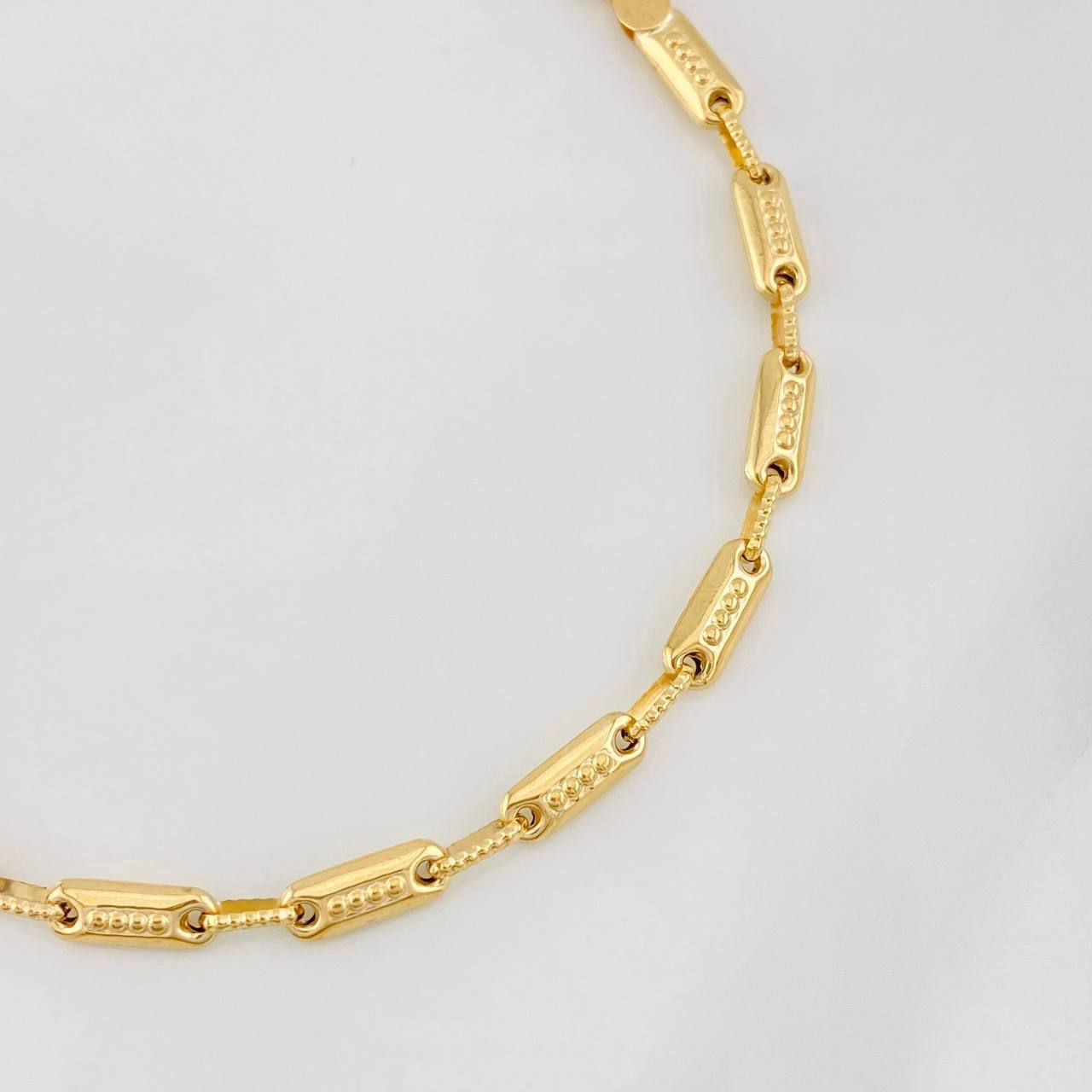 Pulso Rustico Cilindro 4.9g / 20cm / 3.77mm Oro Amarillo 18K
