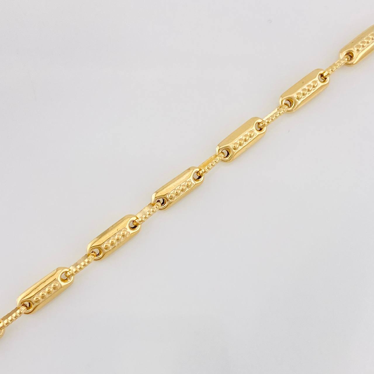 Pulso Rustico Cilindro 4.9g / 20cm / 3.77mm Oro Amarillo 18K