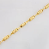 Pulso Rustico Cilindro 4.9g / 20cm / 3.77mm Oro Amarillo 18K
