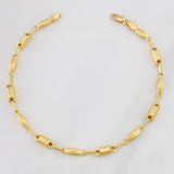Pulso Rustico Eslabon 4.15g / 20cm / 3.85mm Oro Amarillo 18K