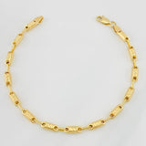Pulso Rustico Tribal 4.85g / 20cm / 3.77mm Oro Amarillo 18K