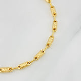 Pulso Rustico Tribal 4.85g / 20cm / 3.77mm Oro Amarillo 18K