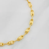 Pulso Rustico Corona 5g / 20cm / 4.22mm Oro Amarillo 18K