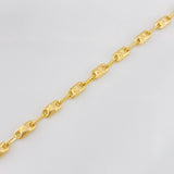 Pulso Rustico Corona 5g / 20cm / 4.22mm Oro Amarillo 18K