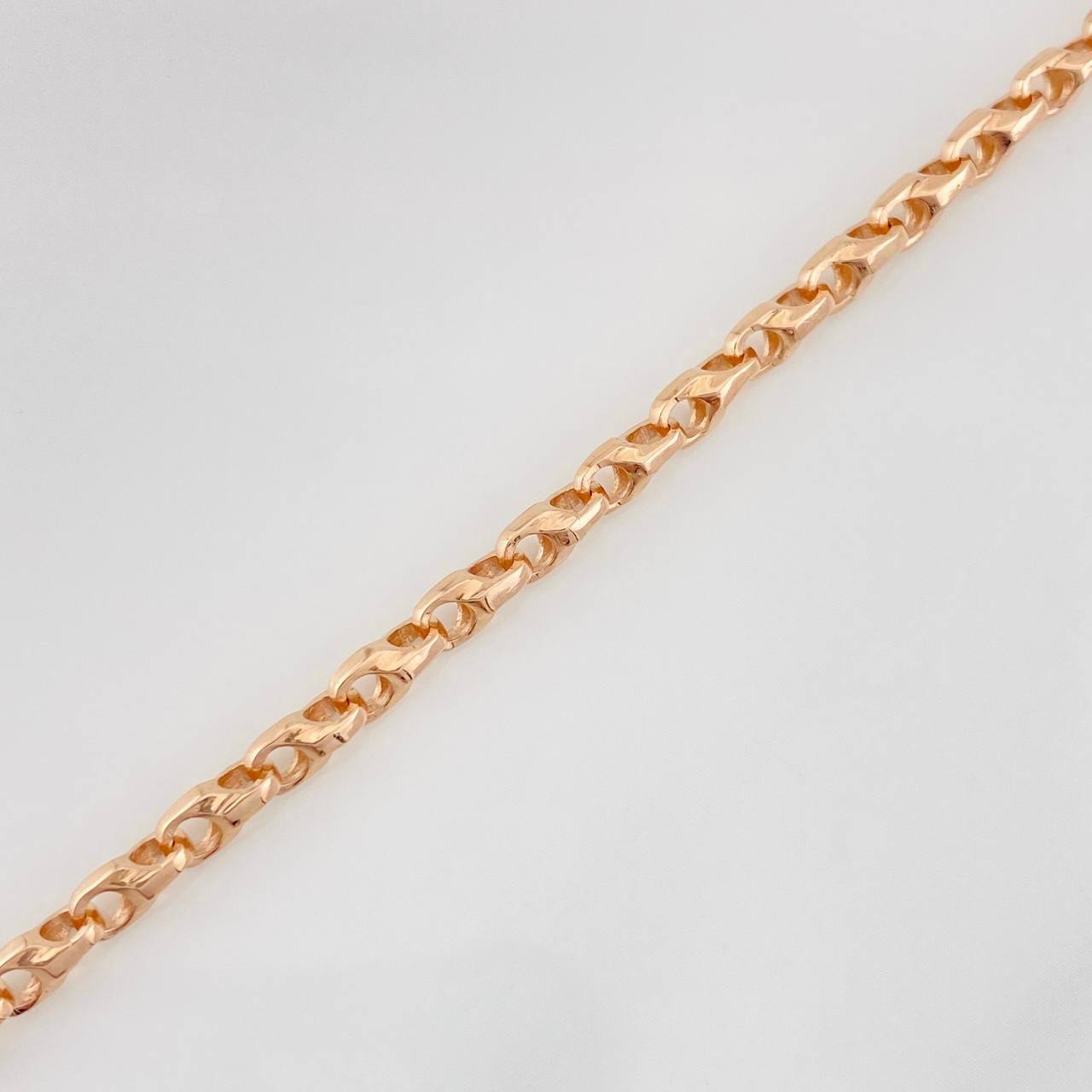 Tobillera Rustico Espiga 12.2g / 26cm / 3.33mm Oro Rosa 18K